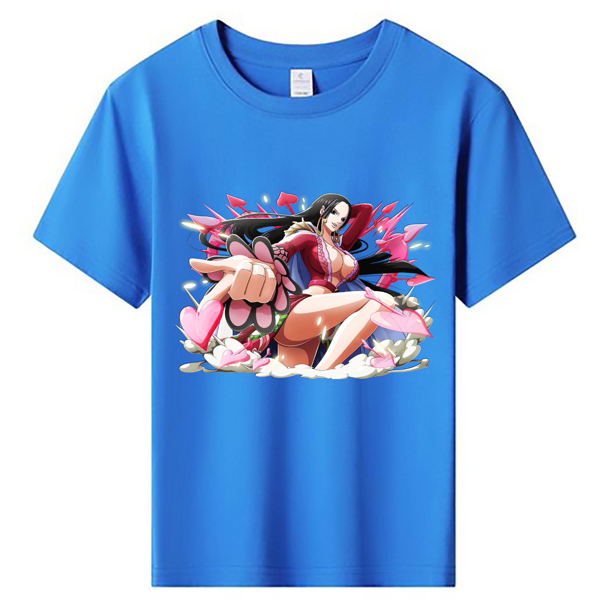 ワンピース ボア・ハンコック ONE PIECE Boa·Hancock 綿100％キッズTシャツ（フロントプリント）